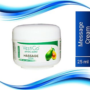 Avocado Massage Cream Tester Organic Natural Product with Fruit