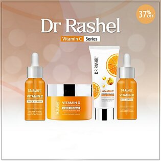 1 x DR RASHEL Vitamin C Series kit-pack of 4- Deep Pore Cleansing Skin Care products/Eye Serum/Facial Cleanser/Face Cream/Face Serum