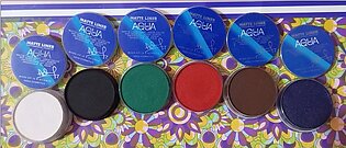 Pack Of 6 Aqua Waterproof Color Cake Eyeliner/ Aqua Cake Eye Liner - 24 Hours Long Last Eyeliner