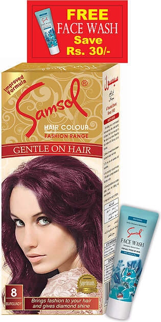 Samsol Hair Colour - 8 Burgundy - 50ml