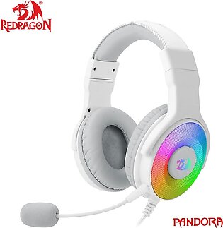Redragon H350 Pandora RGB Wired Gaming Headset Stereo Surround-Sound 50MM Drivers Detachable Mic