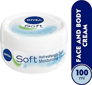 Nivea Soft Moisturizing Cream, Refreshingly Soft, Jar 100ml