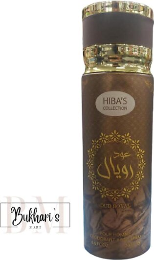 Hiba's Collections Body Spray 200 Ml Oud Royal