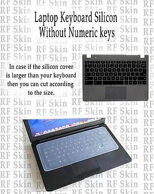 Universal Laptop Keyboard Silicone Waterproof Protector Laptop Keybords - Transparent