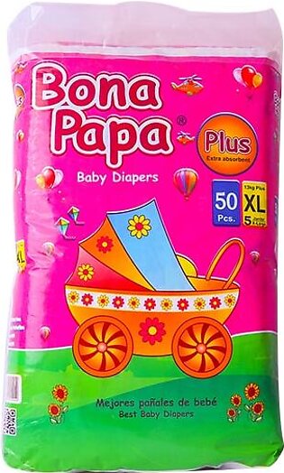 Bona Papa Plus Baby Diapers - ,5, Size Xl- 50pcs