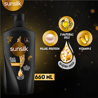 Sunsilk Shampoo Black Shine - 660ml