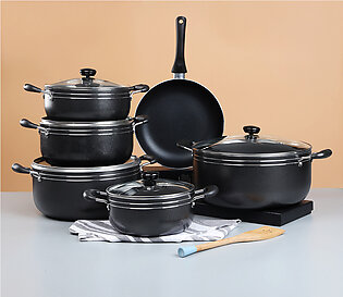 Majestic Non-stick Cookware Set - Aluminum Alloyed Coating Saucepan Set – 11 Pcs