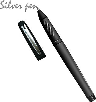 Ease Silver Gel Pen In Black Casing, Best For Writing In Black Notebook And Art Work.