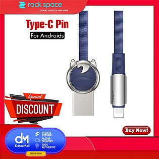ROCK Chinese Zodiac (Blue) Type C Cable 2.1A Fast Charging Sync Cable for Samsung Huwaei S20 S21 Xiaomi POCO Fast Charging Wire Cord USB-C Charger Mobile Phone USB Type-C