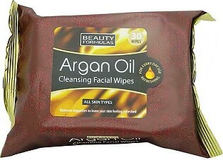 Beauty Formulas Argan Oil Cleansing Facial Wipes