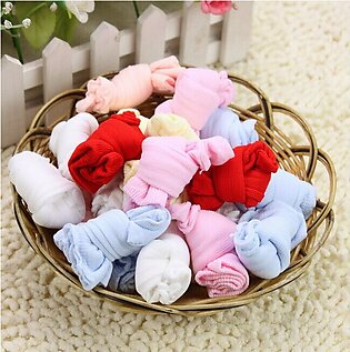 5pairs Candy Color Baby Socks For Newborns Socks Baby Girl In Multicolours