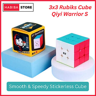 Original Qiyi Rubiks Cube 3x3 Stickerless Qiyi Warrior S Best Quality Fast Speed Magic Rubik Speed Cube Educational Puzzle Toys