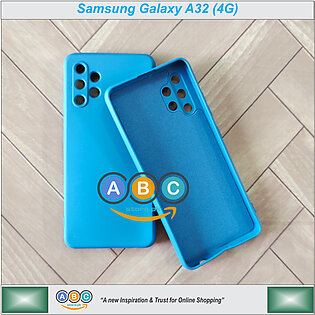 Samsung Galaxy A32 (4G) Case , Premium Quality Liquid Silicone Shockproof with Microfiber Liner Back Cover for A32
