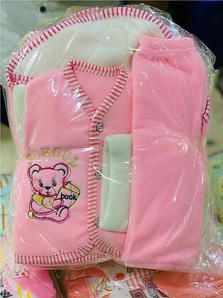 New Born Flees Baby Dress with Cap and raping Sheet, Baby Boy Baby Girl, Winter Set , 0-3 months