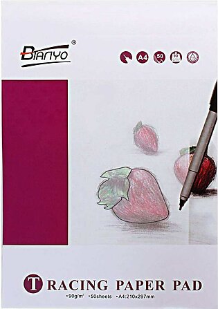 Tracing Paper Pad A4 Size 50 Sheets 90gm Drawing Art Sketch Book