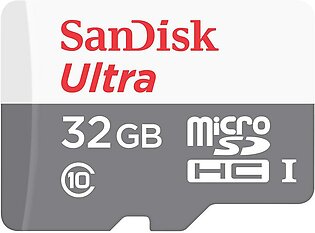 SanDisk Ultra 32 GB microSD UHS-I Card Up to 80MB/s read speed and video speed C10