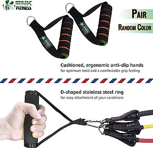 SNK FITNESS 2 PC Hand grip Hand gripper D-shaped ring spring tension rope tension rope elastic rope foam handle fitness equipment fitness equipment handle foam handle