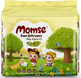 Momse Economy Diapers - Xl Size 5 - 30 Pcs - 12-17kg