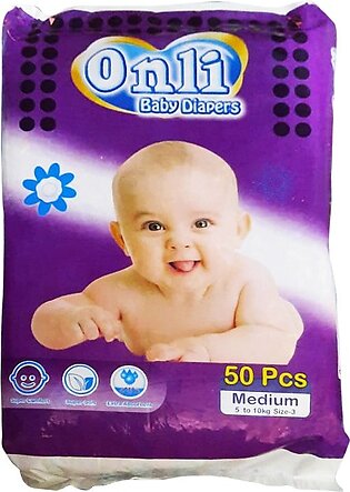 Onli Medium Size Baby Diaper (50 Pcs) Diapers ONLI