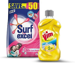 Rs 120 Off On Surf Excel 2kg + Vim Lemon 500ml
