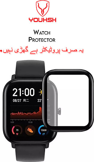 YOUKSH Amazfit GTS - Watch Screen Protector - Ultra-thin Screen Protector - With Installation Kit - For Amazfit GTS.