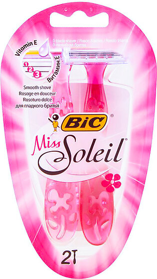 Bic Miss Soleil Women's Razor Pink 2 Pcs