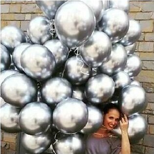 50Pcs Metallic Balloon Wedding Happy Birthday Latex Metal Chrome Balloons Air Helium Balloons