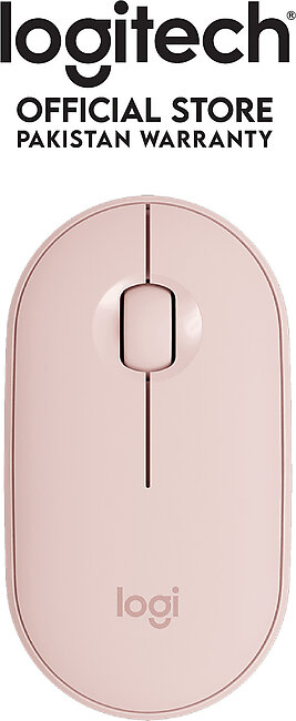 Logitech M350 Pebble Wireless Bluetooth Mouse - Silent (rose)