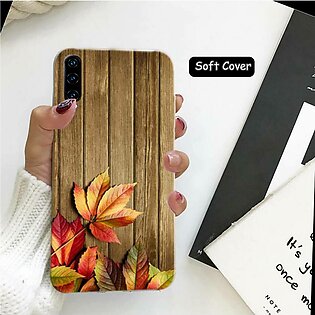 Samsung A70 Back Cover Case - Wood Soft Cover