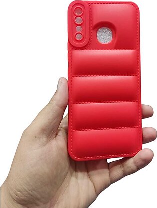 Infinix Hot 8 / Hot 8 Lite / Tecno Spark 4 Back Cover Soft Puffer Down Jacket Camera Protection Back Cover