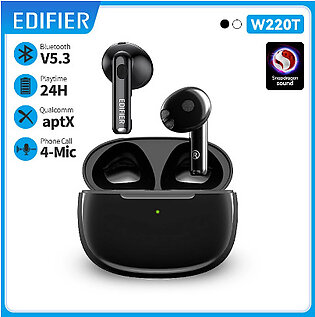 Edifier W220t Tws Wireless Bluetooth Earphones Snapdragon Sound, Bluetooth V5.3, Aptx Adaptive, 4-mic Noise Cancellation