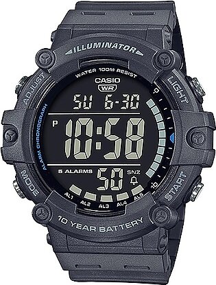 Casio - Ae-1500wh-8bvdf - Youth Sport Watch With Grey Band