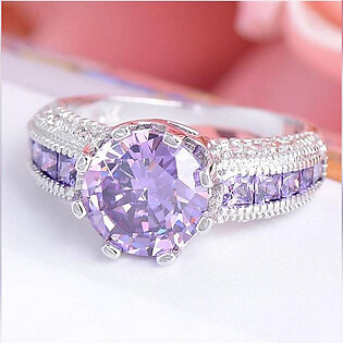 Purple Sterling Silver Ring