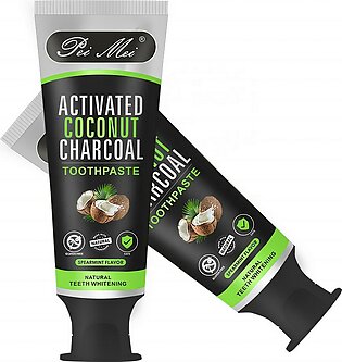 Coconut & Charcoal Organic Black Teeth Whitening Toothpaste - 100g