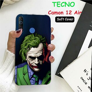 Tecno Camon 12 Air Back Cover For Boys - Joker - 2Gud Soft Case Cover