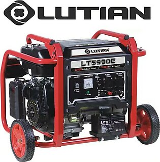 Lutian Generator - Lt5990e -3.75kva / 3kw (3000 Watt) - Self Start - With Battery N Gas Kit N Wheels Kit - Latest Model