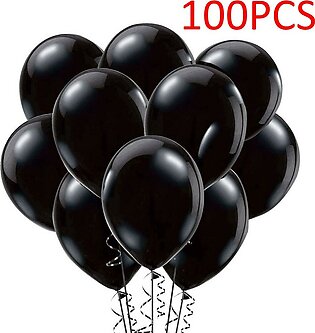 Black Latex Balloon (pack Of 100)