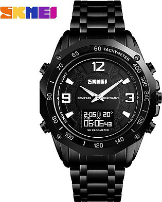 SKMEI Digital Calorie Dual Display OLED Sport Therma Waterproof Wrist Watch For Men & Boys-1464
