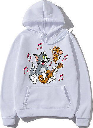 Khanani's Tom And Jerry Fun Printed Pullover Hoodies For Men