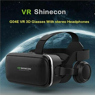 3D Glasses Box Vr Headset Shinecon G04E Helmet Virtual Reality Goggles With Headphone Pk Bobovr Z4 For 4.7-6.0  Phone