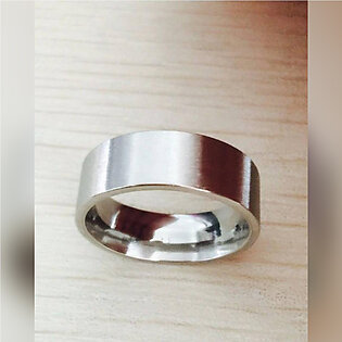 Silver Stainless Steel Ring For Men