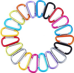 D-Ring Carabiner Pack Keychain Clip Buckle Outdoor Camping Equipment