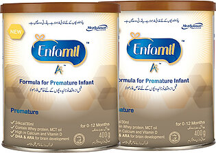 Enfa 7 Day Pack - Pack Of 2 Enfamil Premature Baby Milk Formula Powder 0 - 12 Months - 400 Gram