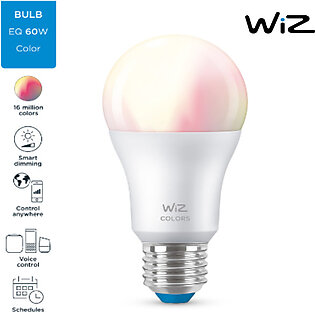 Wiz Wifi Color Smart Led Bulb- 9w (eq. 60w) E27- 16 Million Colors- Voice Control With Google Assistant, Alexa Or Siri Shortcuts