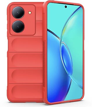 Vivo Y17s Puffer Back Cover, Silicon Material, Matte Finish, Flexbile, Camera Protection, Puffed Desing, New Looks & Design
