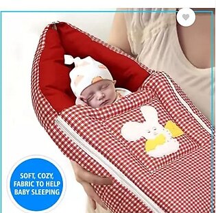 Baby Nest With Hooded Style Carrier Set Wrap Style Soft And Comfortable For New Born Baby