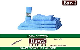 Bawa Classic Medium Bath Towel In 19 Colors - 1 Piece 100% Cotton Size 24 x 40 Inches Hand Guest Towels Highly Absorbent Quick Dry Multicolors Available
