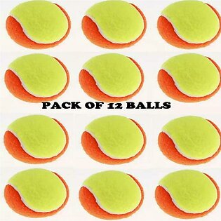 Tennis Cricket Balls - Pack Of 12
