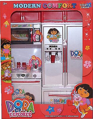 Planet X - Dora's Kitchen Wonderland Set - Culinary Adventure Pretend Play Toy Set For Girls - 12 Inches Height