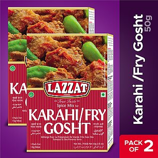 Lazzat Karahi Fry Gosht Masala 50gm Pack Of 2